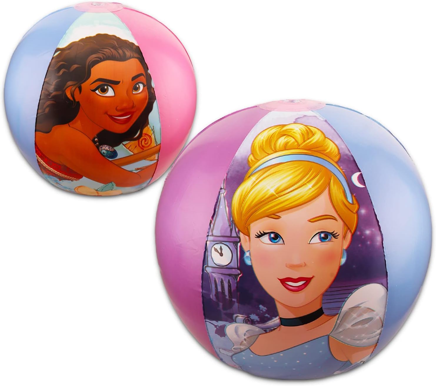 Disney Prinzessinnen-Pool-Spielzeug-Set für Mädchen – Prinzessinnen-Geschenkpaket mit aufblasbarem Schwimmring, Brille, Strandball, Strandtasche, Aufklebern, mehr | Disney