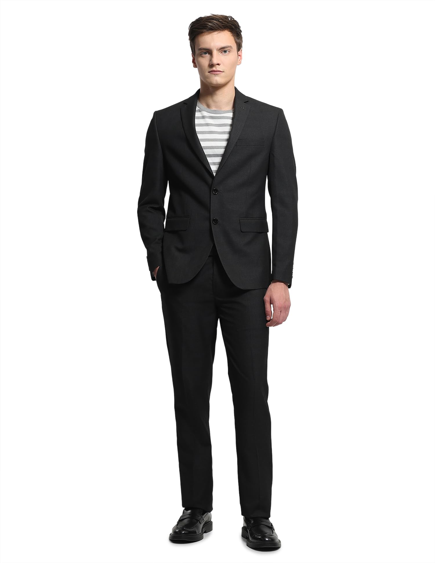 arrow Men's Dobby Tailored fit Dobby Suit-picture-38