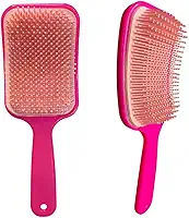 Escova Cabelo Raquete Flex Profissional Fashion Cerdas Flexíveis Desembaraçadora Anti Quebra Anti Frizz Mágica Premium CORES SORTIDAS
