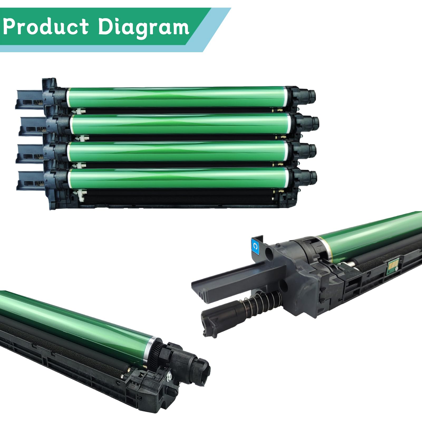 4本セット　Canon DRUM Cartridge Canon Original GPR-15/16 Black Drum - LD Products