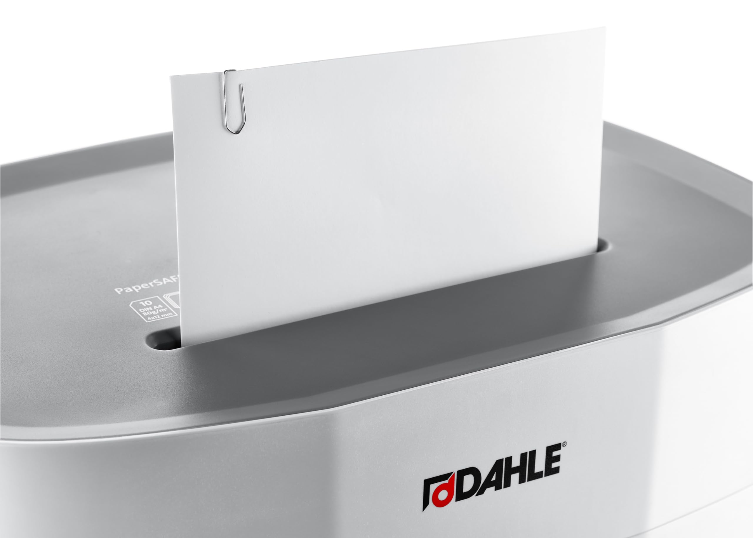 Dahle PaperSAFE PS 240 distruggidocumenti (10 fogli, livello di sicurezza P4, taglio a particelle, privo di olio e manutenzione, 25 litri), grigio