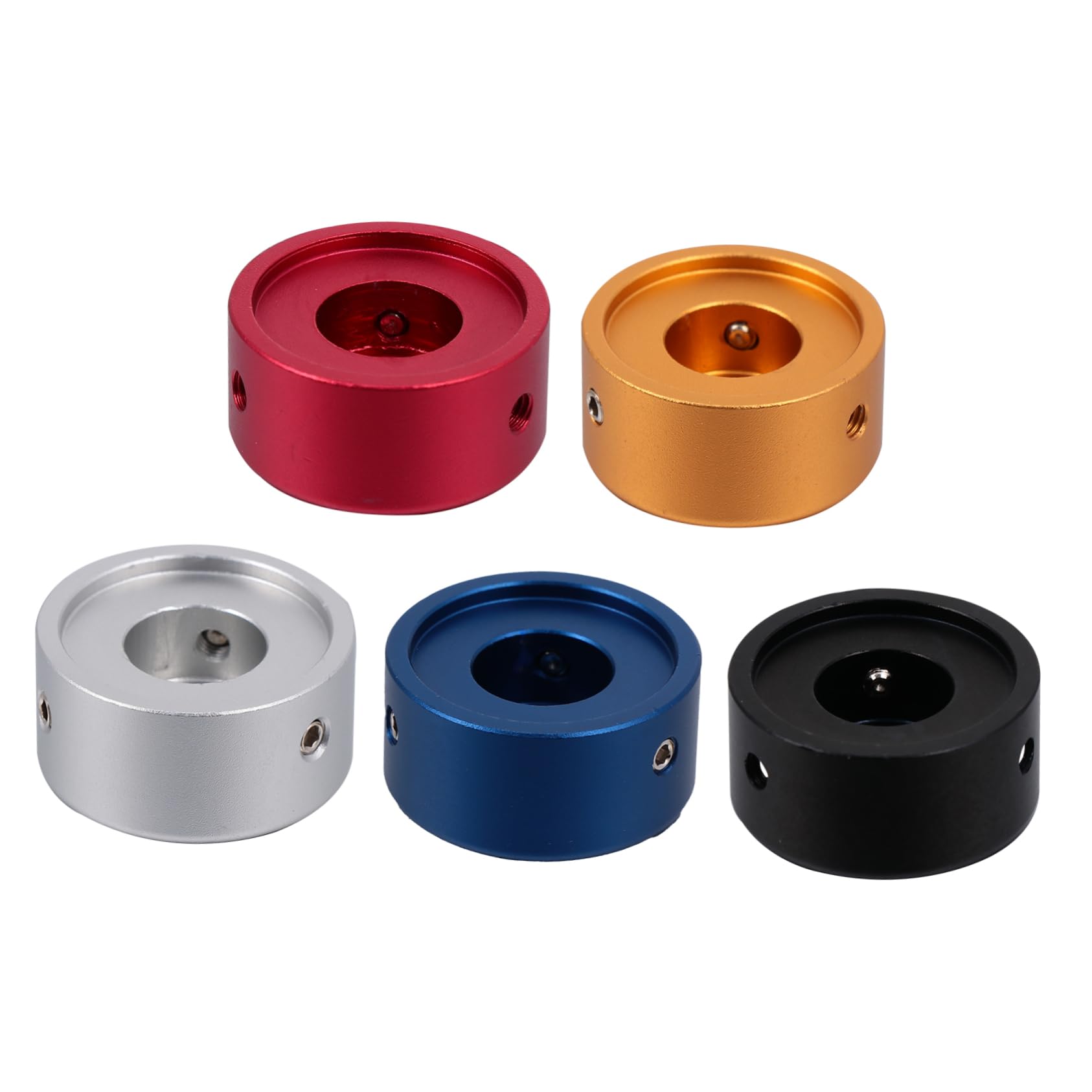 Levemolo Footswitch Topper for Guitar Pedal 5 Sets Aluminum Alloy Cap Pedalboard Accessory Footswitch Protection Durable