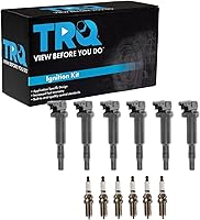 Vista 43 de Kit de Bobina de Encendido y Bujía de TRQ 8 Piezas Bujías de Iridio Compatibles con Toyota Tacoma 2005-2014 4Runner 2010 Tacoma 2015-2021