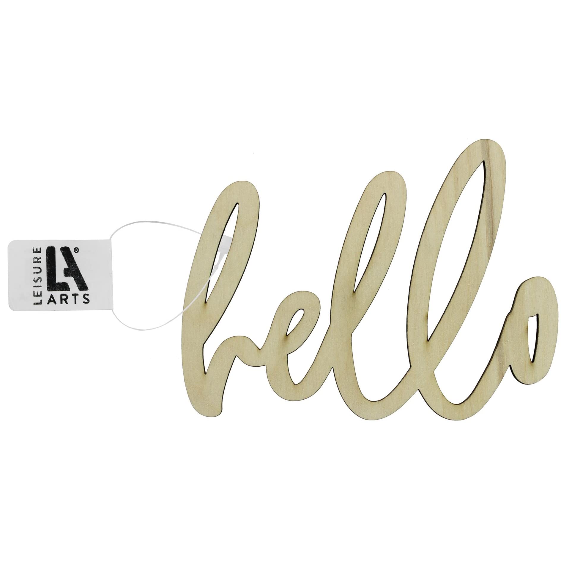 Amazon.com: Leisure Arts Unfinished Wood Words - 5.5