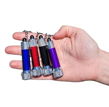 Amazon | Zugar Land 2.5インチ 懐中電灯 キーチェーン (12