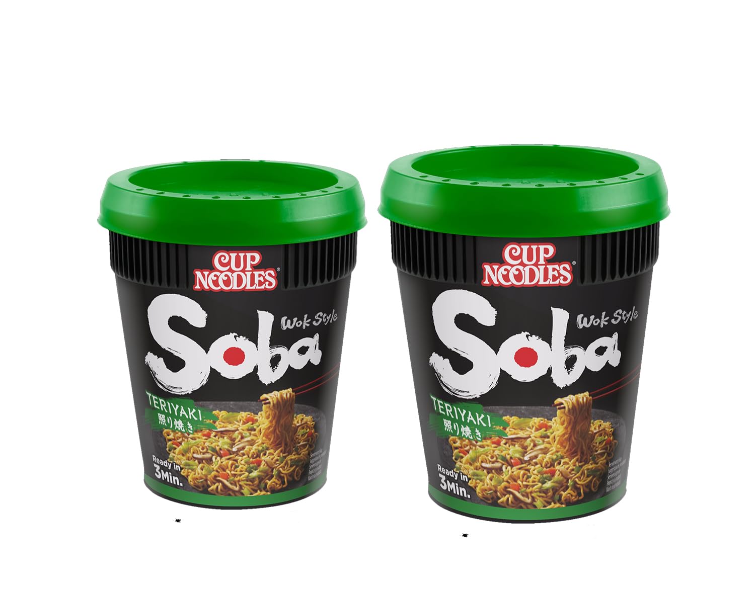 MiFan Rame Box - 8 Pezzi Nissin Soba Cup Noodles Istantanei Vari Gusti - Spaghetti Yaki Soba Giapponesi