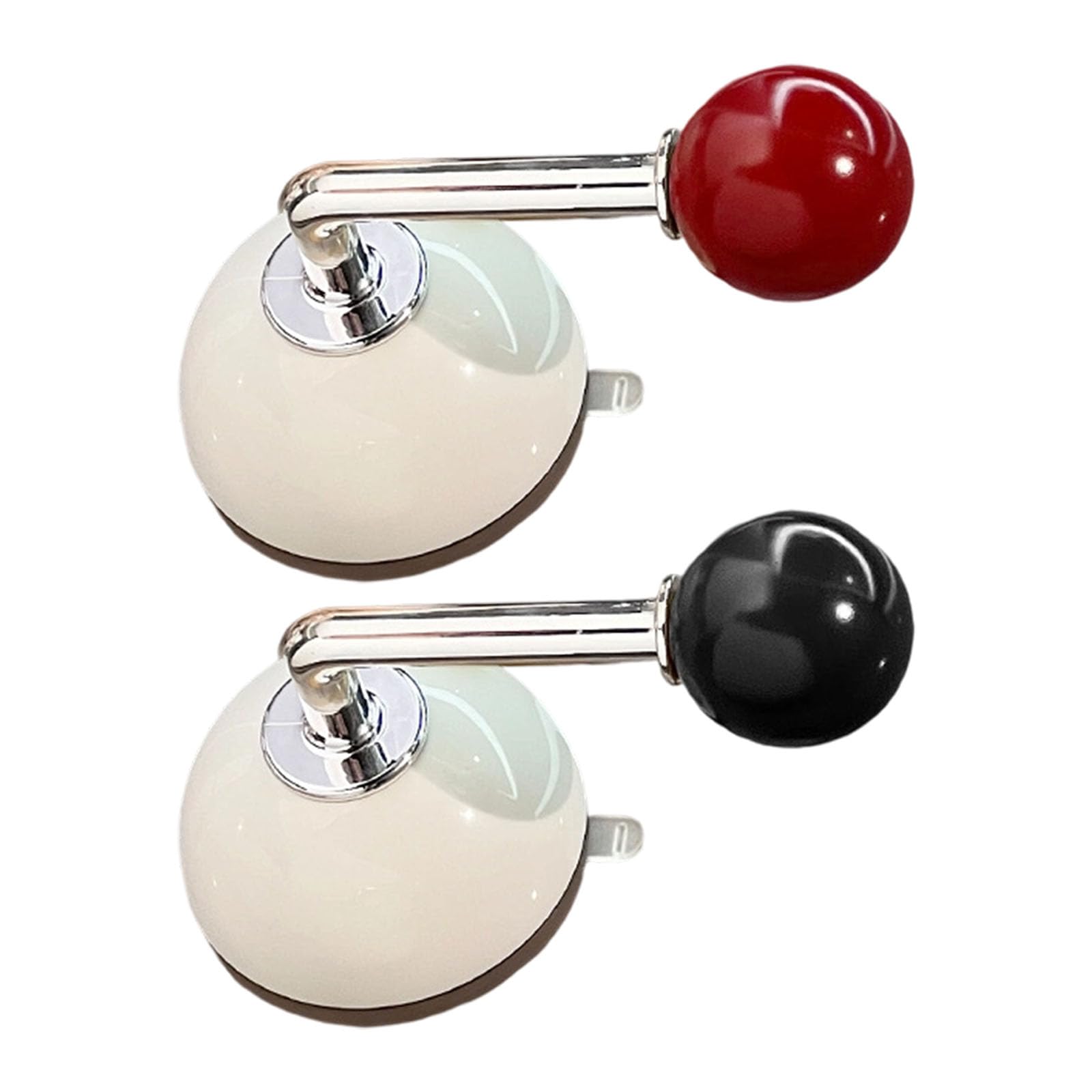 Tertioi Pair Of Red And Black Quick Install Adhesive Hook Wall Hook Home Organization Bathroom Kitchen Use Rustproof Adhesive Wardrobe Pull
