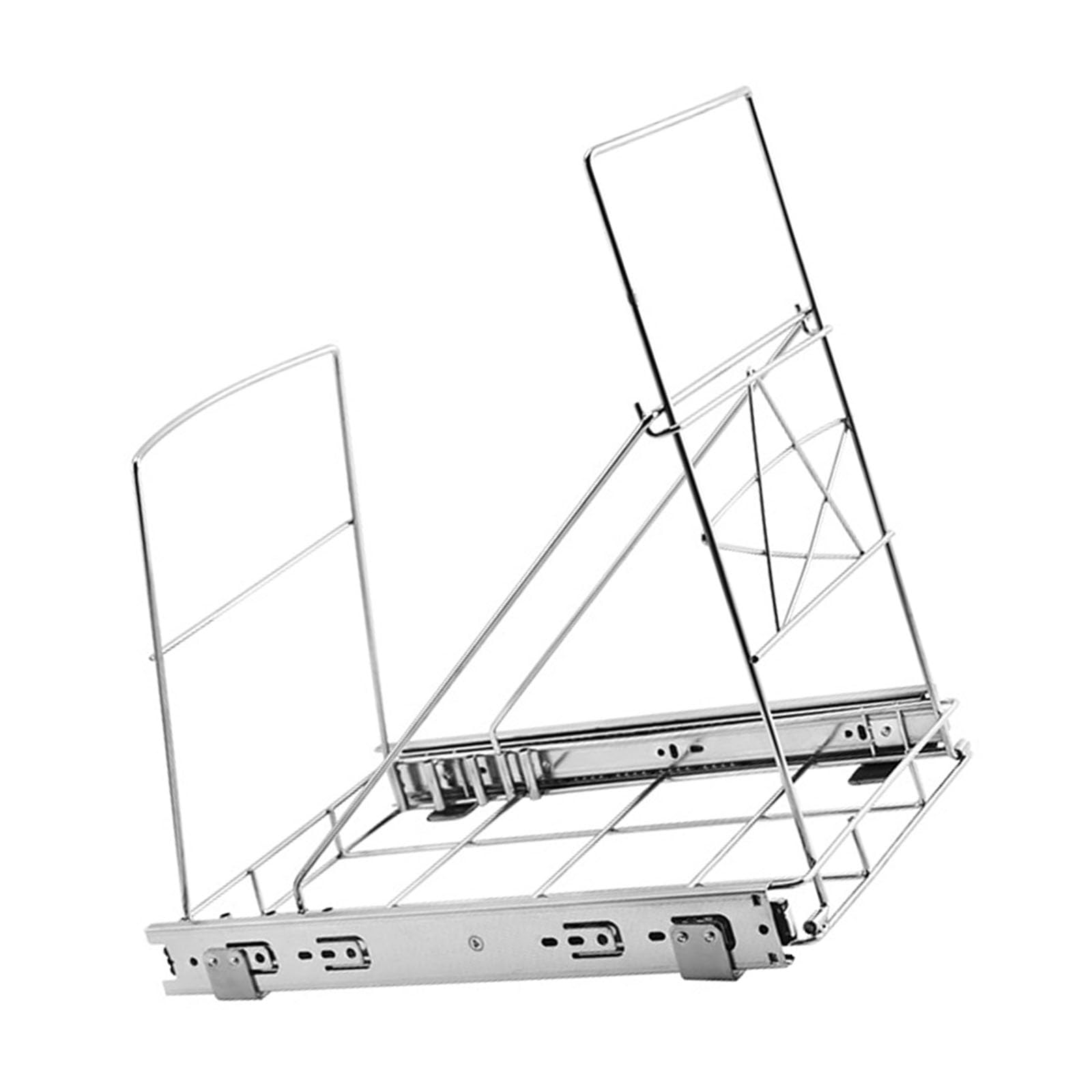 Nucelit Slide Out Trash Can Rack for Kitchen Cabinets Smooth Quiet Glides Easy Install Pull Out Trash Can Rack