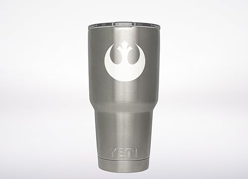 Calcomanía de Star Wars Rebel Alliance Genuina marca ViaVinyl para vasos Yeti y Rtic, Macbooks y laptops, iPads y tablets, iPhones y teléfonos