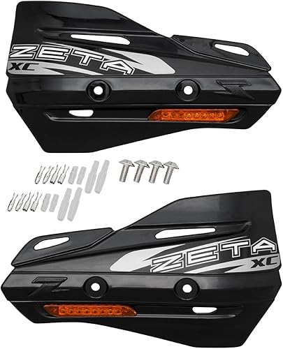 Par de manoplas en forma de zeta XC color negro para manoplas de protección