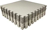 Loja da Maria Kit 12 Tapetes Tatame EVA 50x50x1cm 10mm Tons de Cinza
