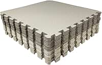 Loja da Maria Kit 12 Tapetes Tatame EVA 50x50x1cm 10mm Tons de Cinza