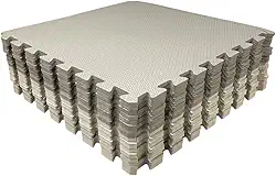 Loja da Maria Kit 12 Tapetes Tatame EVA 50x50x1cm 10mm Tons de Cinza