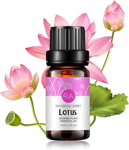 Aceite esencial de loto 100 % puro, aceite esencial de flor natural para difusor de mensaje cuidado de la piel, 0.3fl oz
