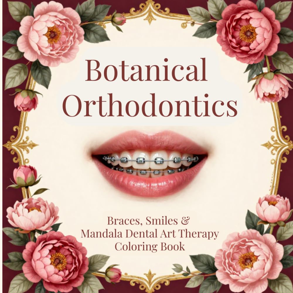 BOTANICAL ORTHODONTICS Braces, Smiles & Mandala Dental Art Therapy Coloring Book: Relaxing Dental Art for Creative Coloring