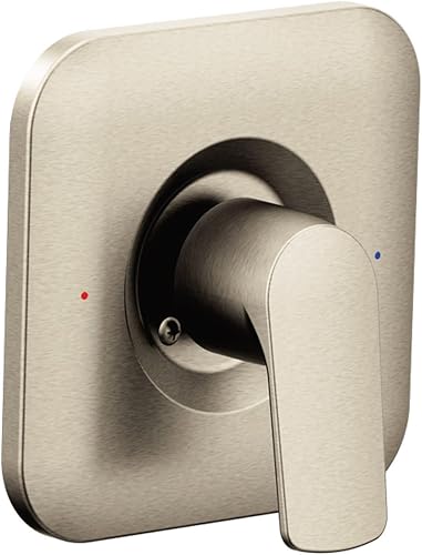 Miniatura 7 de Moen T2811BL Rizon Posi-Temp - Kit de molduras de ducha moderno con equilibrio de presión, requiere válvula, negro mate