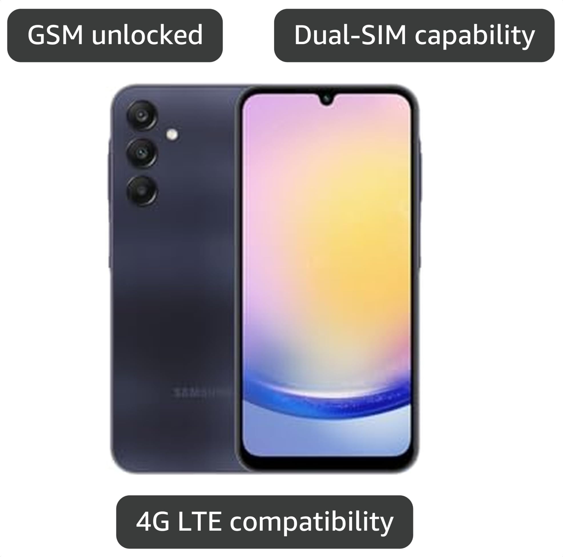 Amazon.com: Samsung Galaxy A25 5G A256E 128GB Dual-SIM GSM