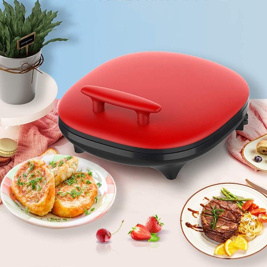 Electric Baking Pan, Suspended Grilling Machine Double-Sided Heating Non-Stick Coating, Automatic to Power Off Skillet Griddle, Easy to Clean