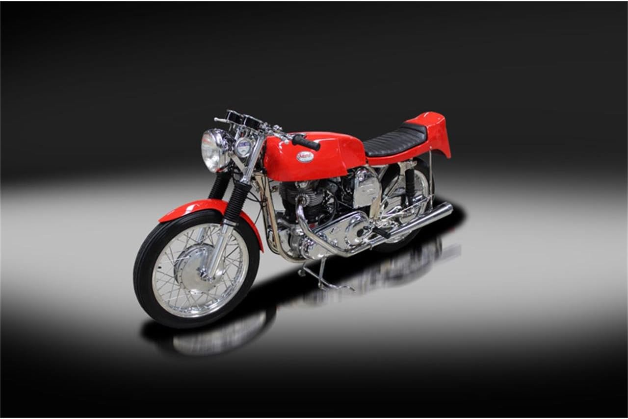 1969 Norton Commando Motorcycle Picture on Mouse Pad Classic Vintage Old Motorcycles Computer Office Supplies