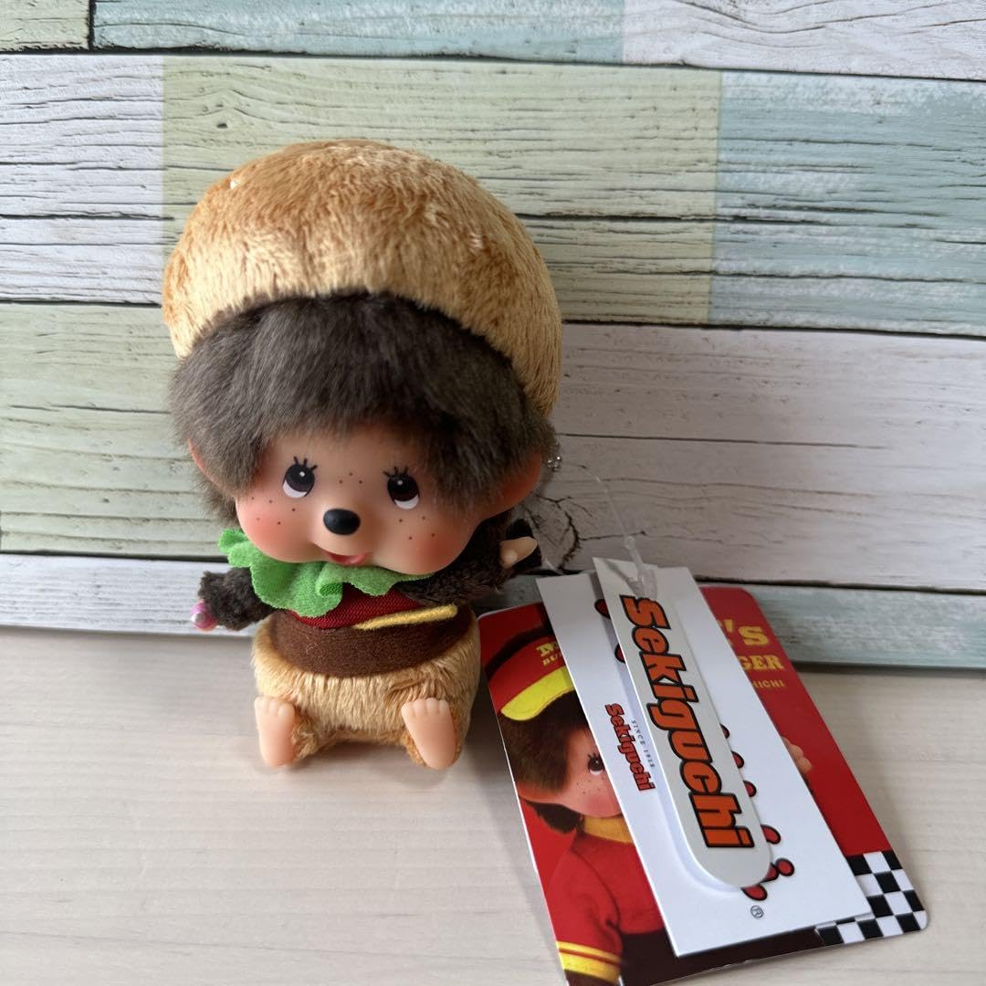 モンチッチ　M's BURGER 顔でか　SS　キーチェーン　バーガー モンチッチ M's BURGER 顔でか SS キーチェーン バーガー - メルカリ
