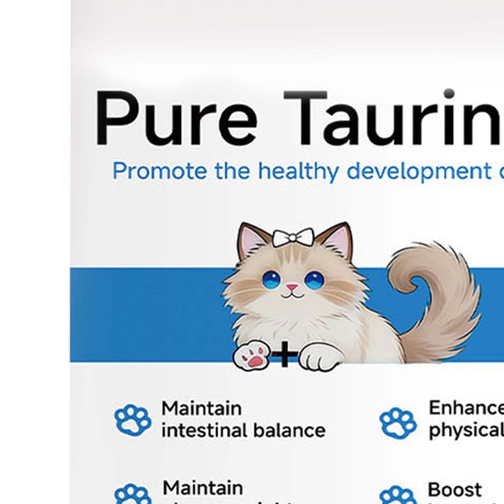 Genérico Taurina para Gatos, 2 Frasco 400g Lisina para Gatos, Apoyo Cardiovascular, Polvo de taurina 100% Puro, contra Moquillo Felino, Vías Respiratorias, Alivias Alergias y Estornudos