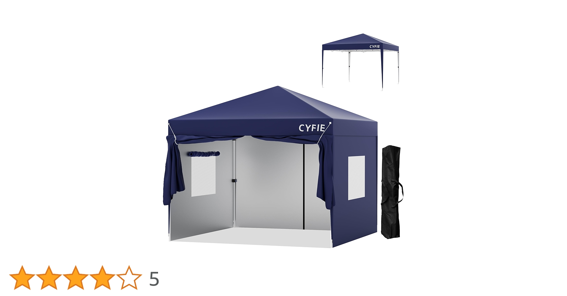 Amazon.co.jp: CYFIE タープテント 3mx3m サイドシート4枚付