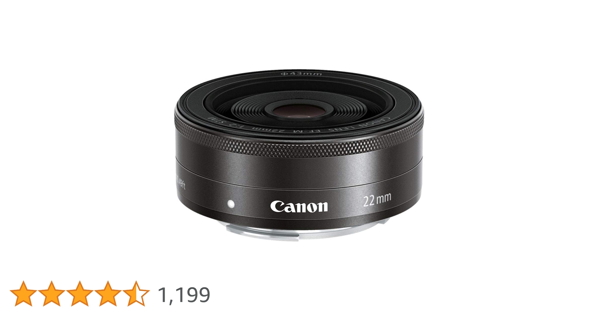 Canon EF-M 22mm f/2 STM レンズ Canon EF-M 22mm f/2 STM | EF-M Lens