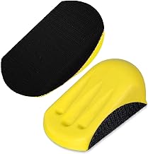 2 Stück Schleifklotz, Handschleifblock, HandSchleifklotz Schleifklotz, Manueller Schleifklotz Handschleifer Klettverschluss Schnittstelle Hand Pad für Diy, Basteln, Holzarbeit, 5 Zoll