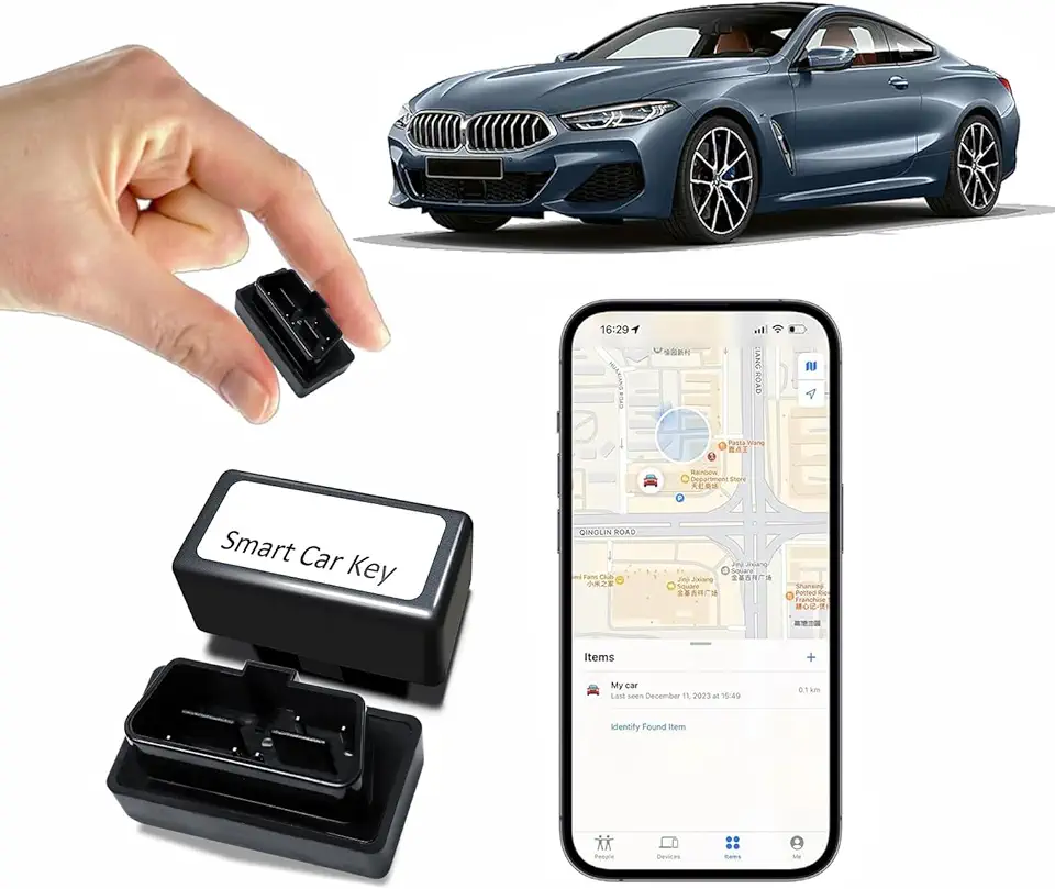 Plug-In de Interface Obd para Veículos, Rastreador Gps para Veículos, Carros E Alarmes Automotivos - Rastreamento de Localização Em Tempo Real, Compatível com O Recurso Buscar da Apple