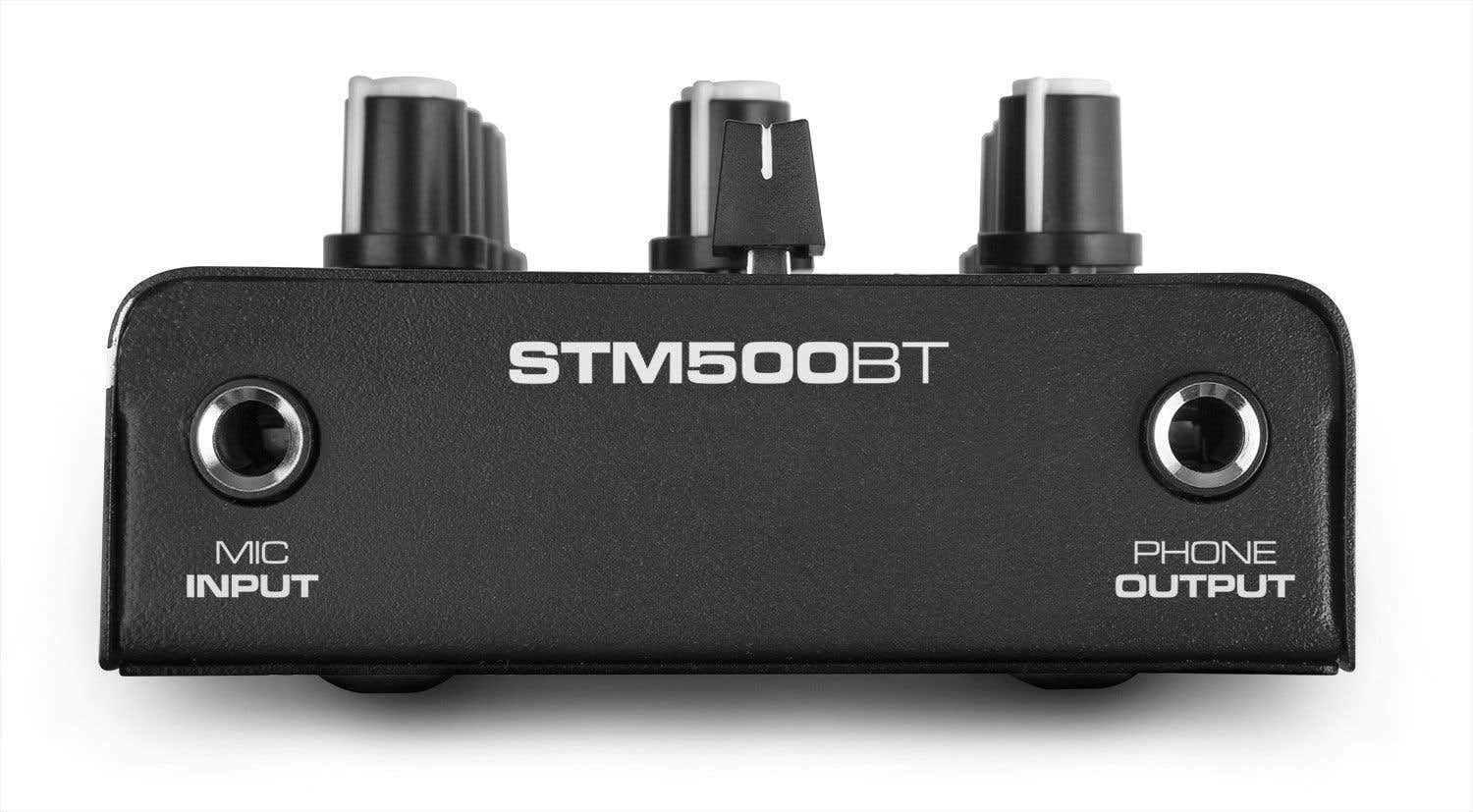 Vonyx STM500BT Table de Mixage Bluetooth 2 Canaux, Lecteur MP3 avec Affichage, Crossfader, Entrée USB, Entrée Micro, Sortie Casque, Egaliseur 2 bandes sur Chaque Canal, Parfait pour les DJs Mobiles