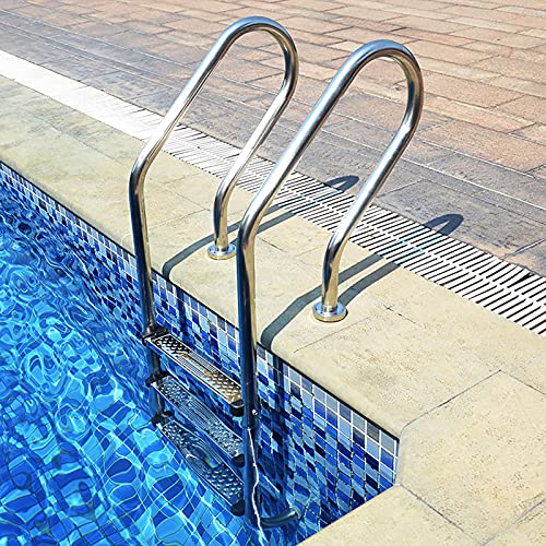 Escalera para piscina con pasamanos en acero inoxidable 304 miniatura 1