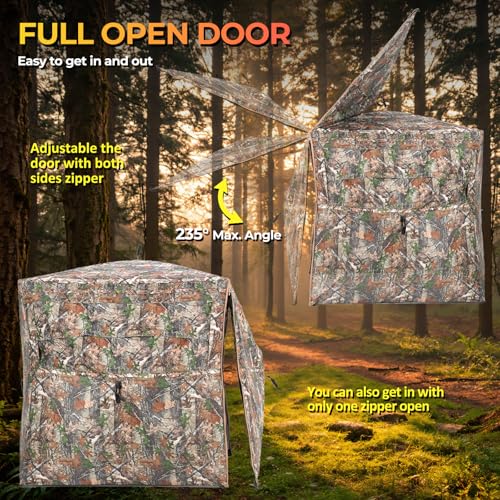 ITEFDTUTNE 360 See-Through Hunting Blind
