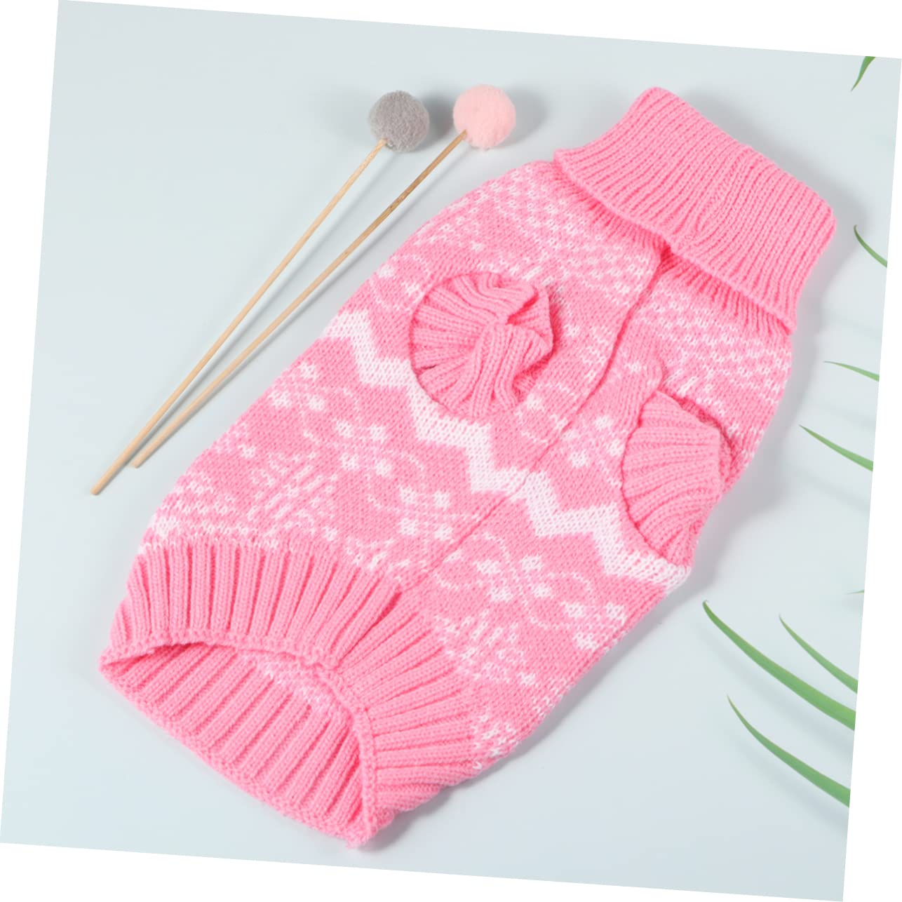 BESPORTBLE 3 Pz Maglione Collo Alto Maglioncini Cane Maglioni Cane Maglione di Gatto Costume da per la Festa di Natale Maglione per Cani Vestiti Invernali per Animali Domestici Rosa