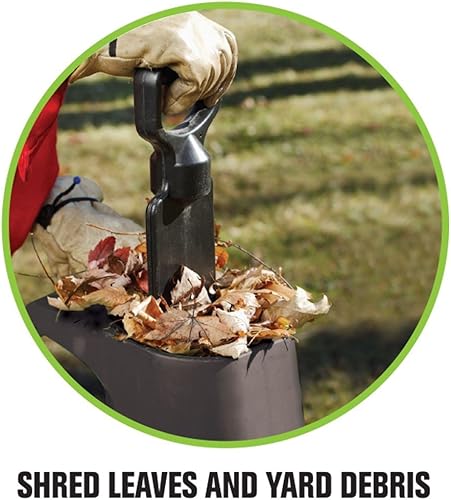 Miniatura 3 de Trituradora trituradora de 1-12" de capacidad de 14 amperios con palo de alimentación y llaves