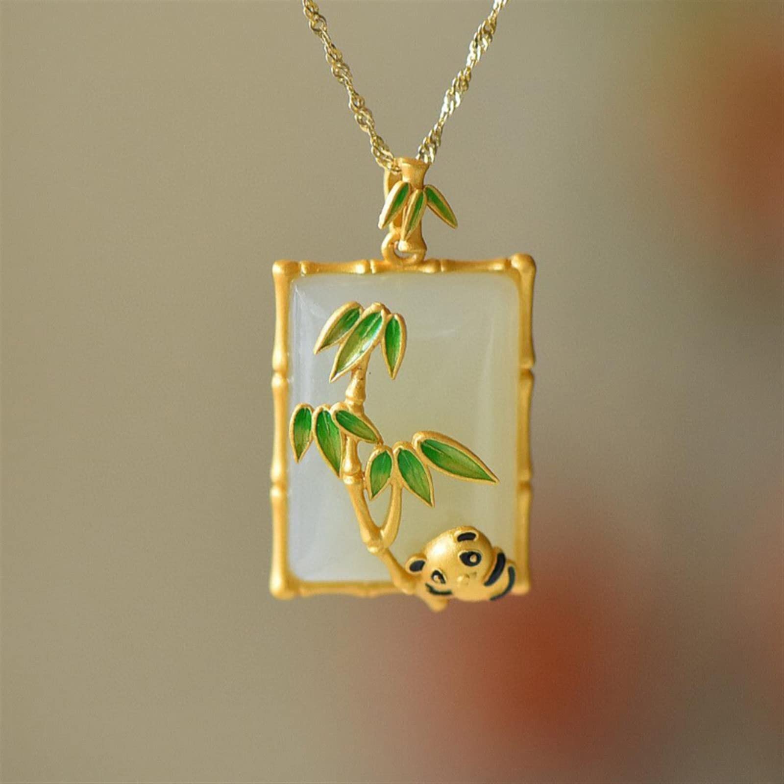 Collier bambou émaillé pour femme | Sublimez votre tenue d'été au quotidien