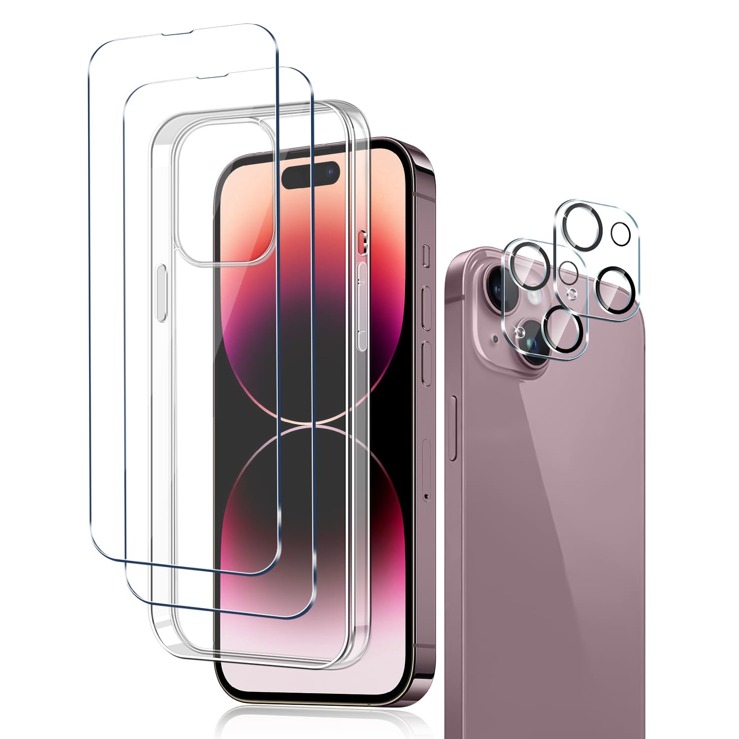 Amazon | ExtraFortunato 2+2+1セット iPhone 15 専用 クリア