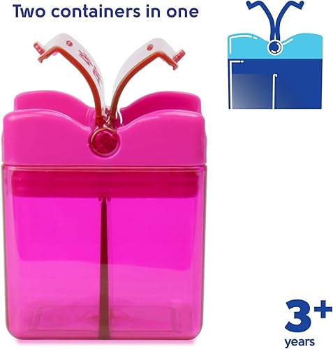 Miniatura 4 de Precidio Design Snack in the Box - Recipiente reutilizable respetuoso con los dedos pequeños y ecológicos (rosa) 1001PK