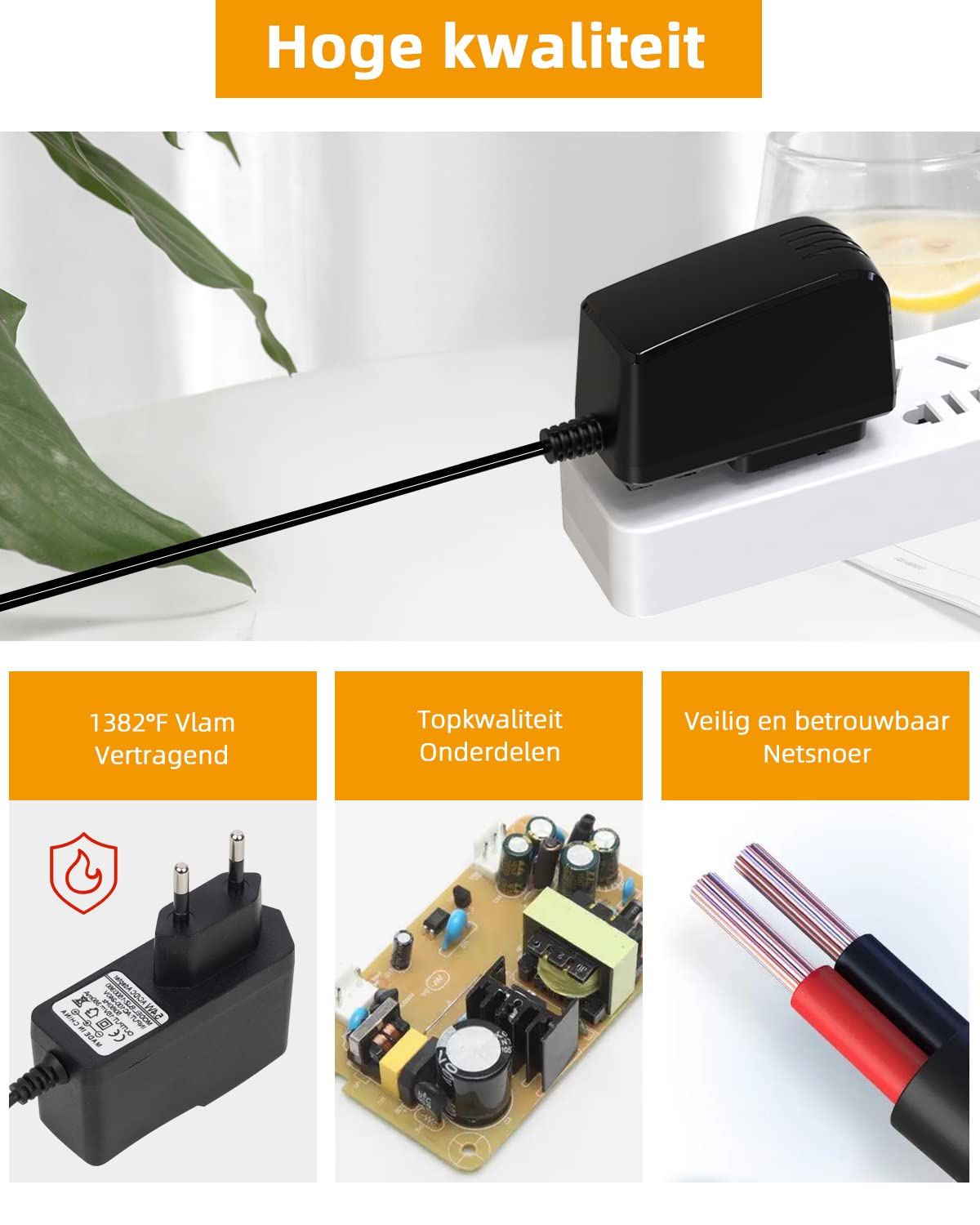 TOP CHARGEUR Adaptateur Secteur 15V Pour Rasoirs Philips – HQ8505, HQ8, HQ9, AT750, Series 6/7/8 – Câble 110 Cm – Expédié De France