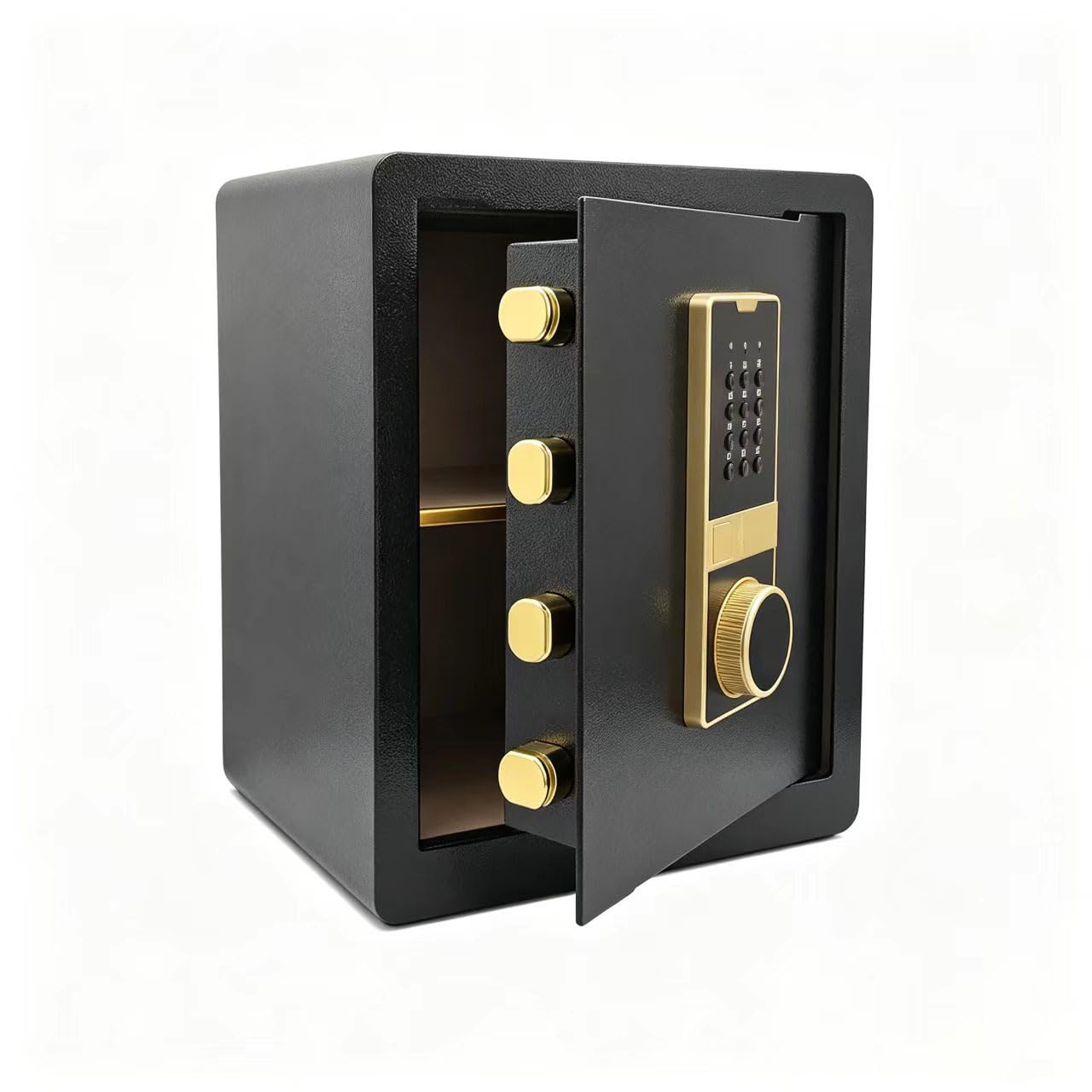 Safe Box, Steel Digital Safe, 2 Layer Home Money Safety Box, 38x31x45cm