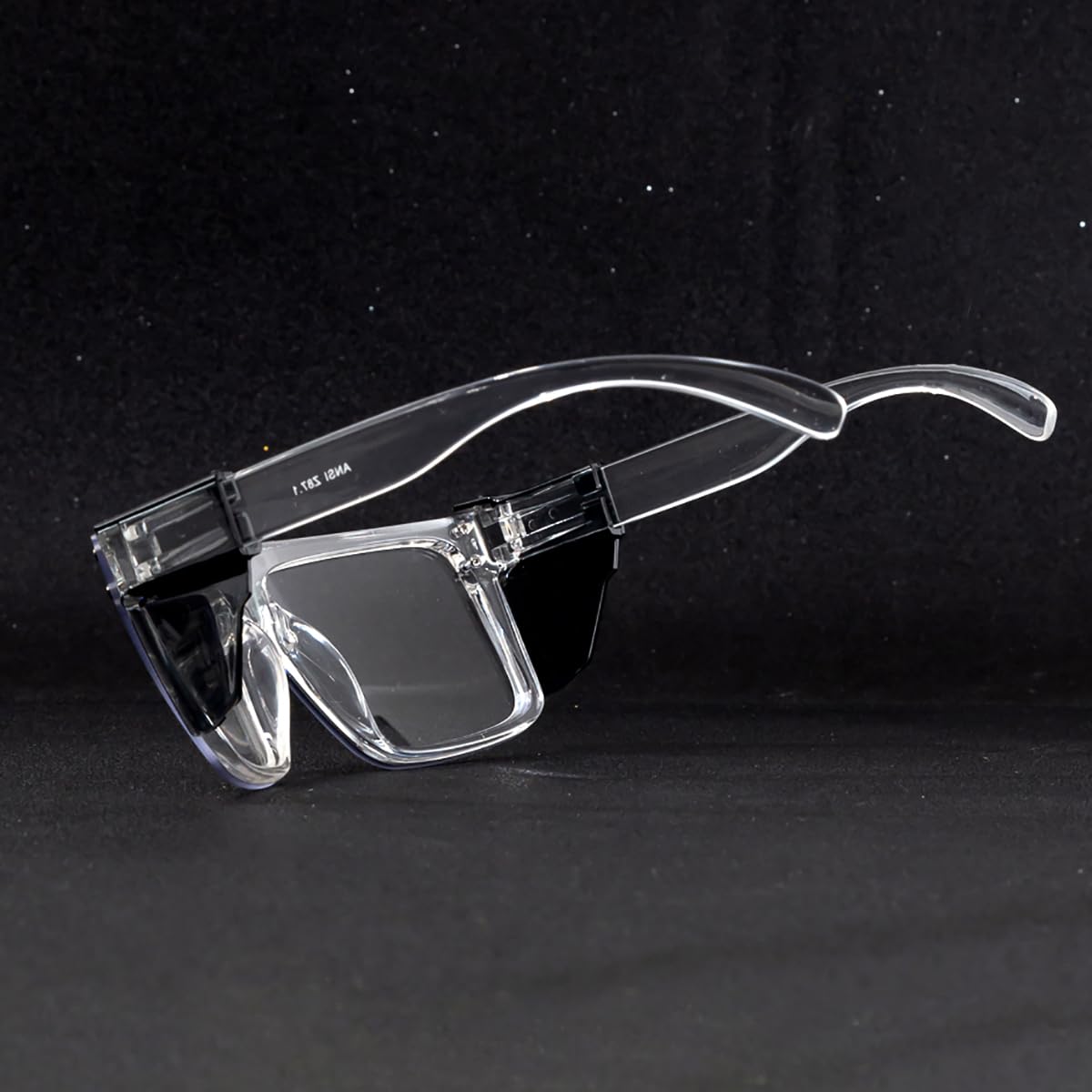 UV400 przejściowe fotochromowe okulary ochronne od jasnej do ciemnoszarej soczewki ANSI Z87 zatwierdzone
