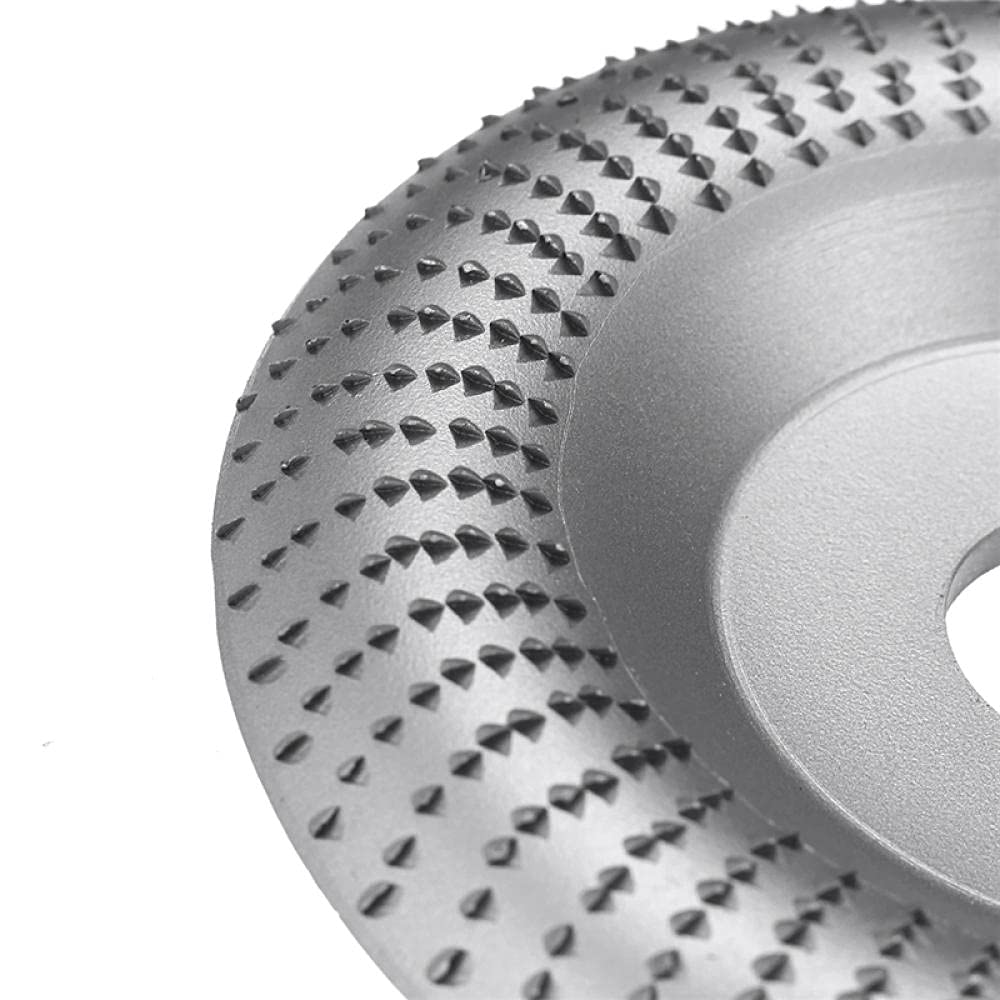 HHRFCS 100 * 22 mm en carbure de tungstène meule d'angle en Bois Disque de Sculpture de ponçage Outil Rotatif Disque abrasif pour meuleuse d'angle-vin Rouge(B)