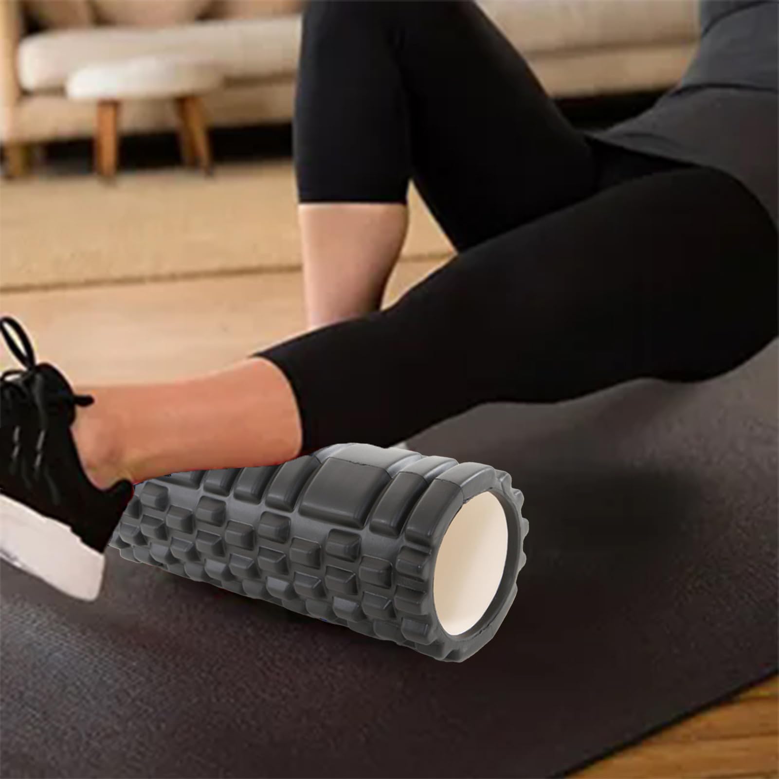 Rullo In Schiuma Per Tessuti Profondi | Strumento Di Massaggio Ad Alta Densità Per Tessuti Profondi E Punti Di ,Rullo Di Recupero Muscolare Per Pilates E Yoga | Per Collo, Pied, Mollet