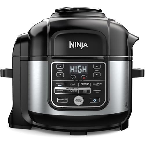 Ninja Foodi 10-in-1 Pressure Cooker & Air Fryer Combo, 6.5 Qt Stainless Steel Multi Cooker – Slow Cook, Steam, Bake, Roast, Dehydrate, Sear – Perfect for Holiday Meals & Family Gifts