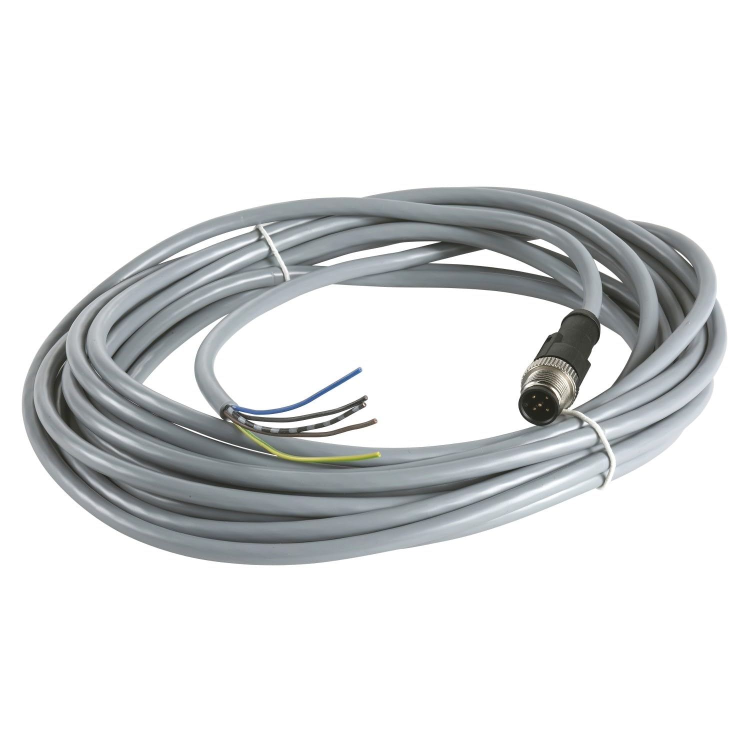 CONECTOR cable PVC MACHO M12, 5 pin, 5M