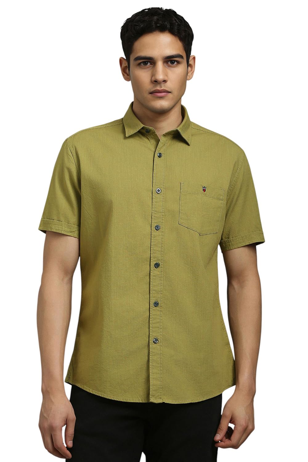 louis philippe Men's Solid Slim Fit Shirt-picture-55
