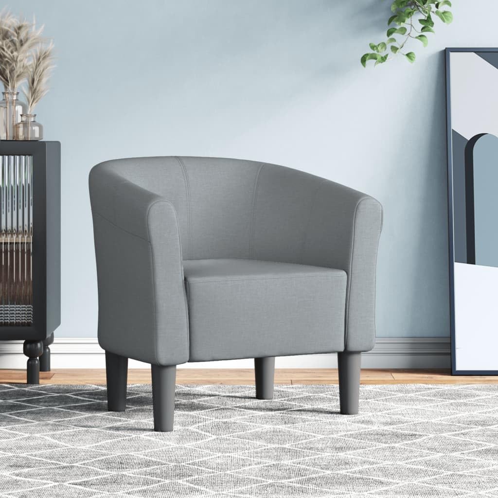 Générique Chaise Cabriolet Gris Clair Tissu,Meubles,Fauteuils et chaises,Fauteuils,356429