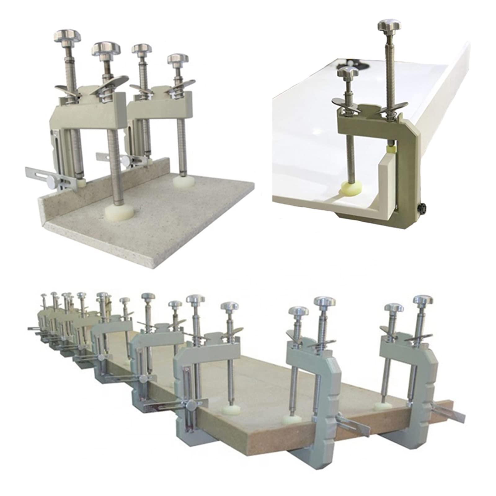 Abrazadera de inglete de 45 grados accesorio de empalme de costura de encimera for herramientas de instalación de piedra de mármol de granito for granito, piedra, mármol, losa