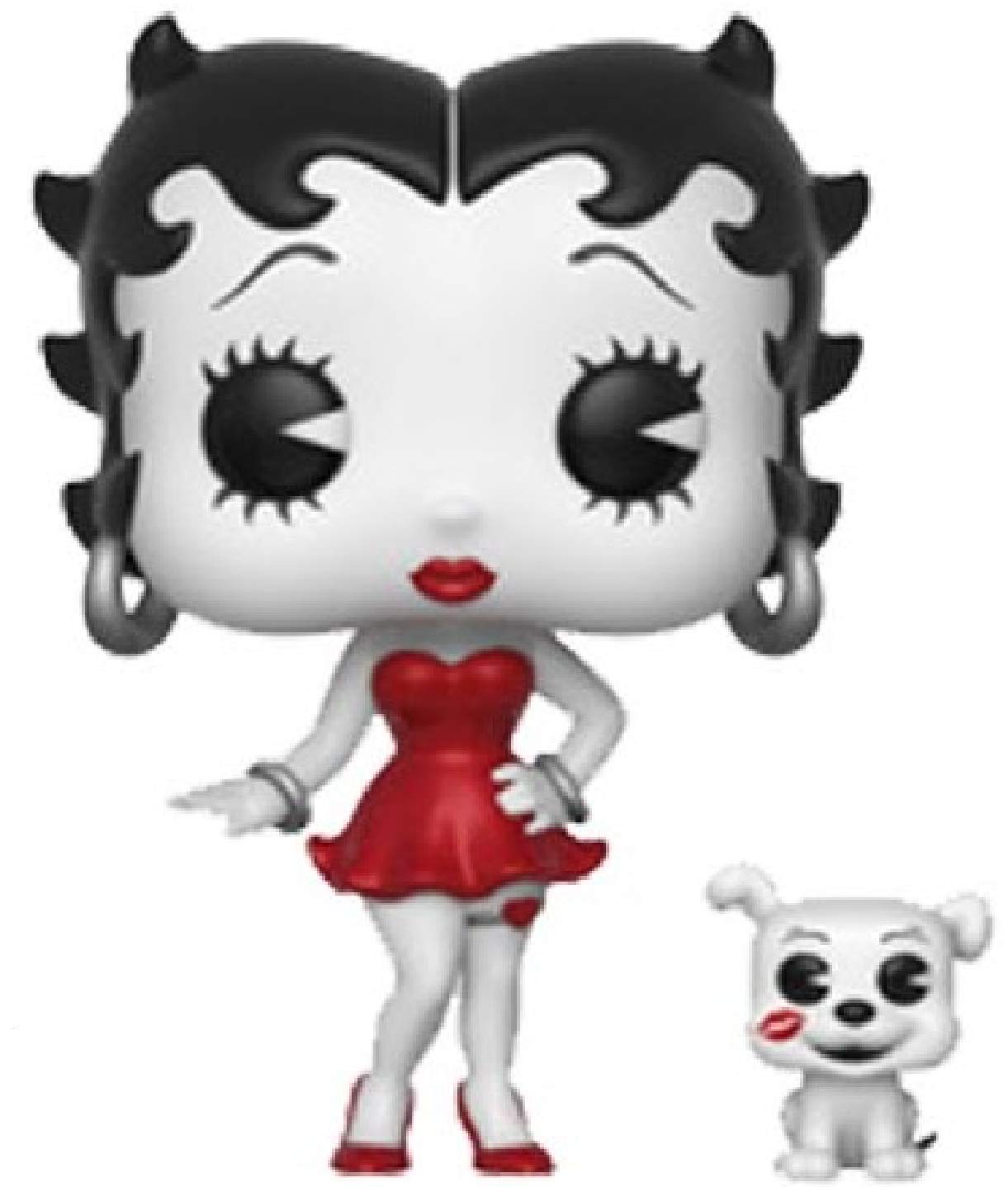 Funko Pop & Buddy: Betty Boop - Betty with Pudgy Black & White RED