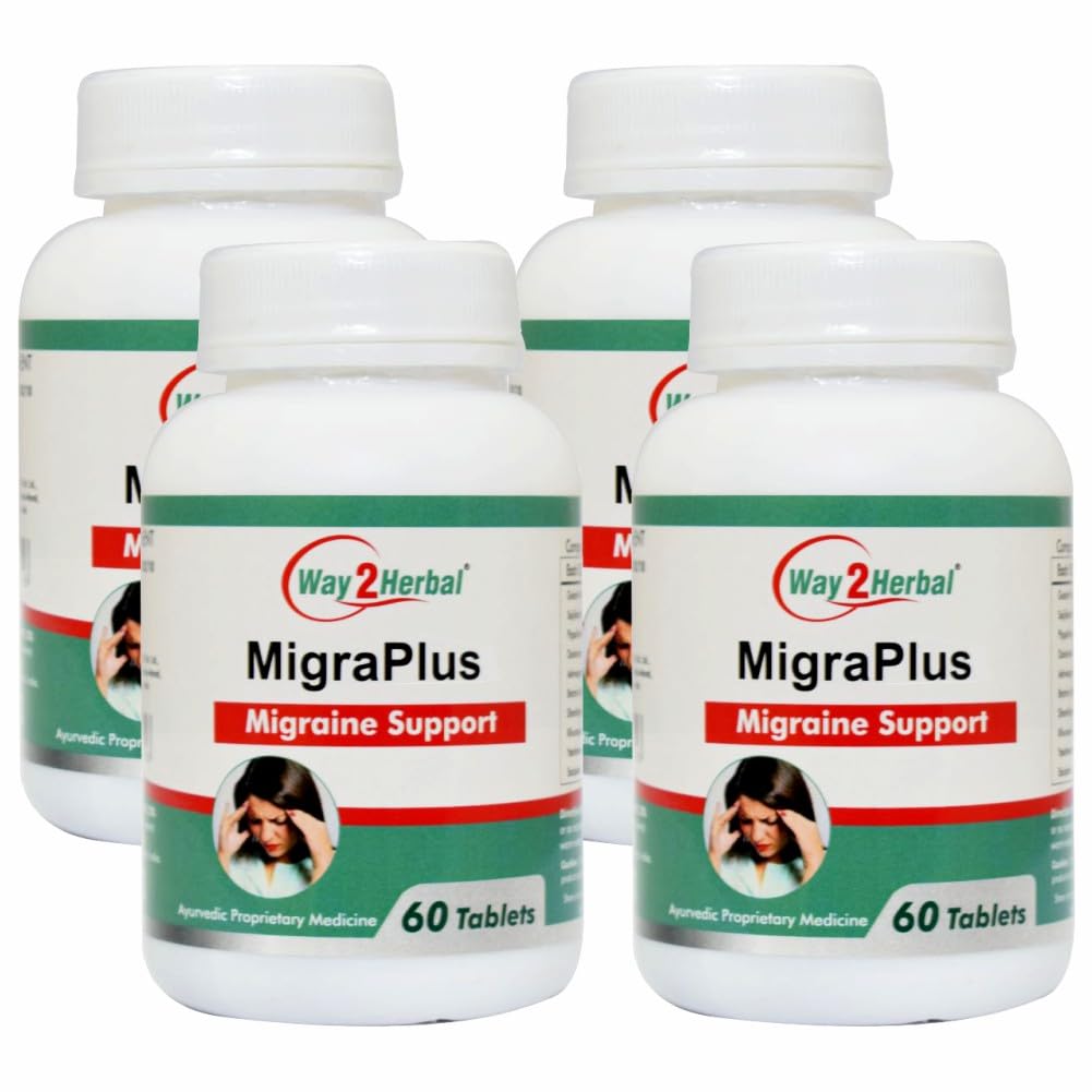 Way2Herbal Migra Plus Migraine Support Tablets (60 Count Pack Of 4) (B08TMBYCQV) Amazon Price History, Amazon Price Tracker