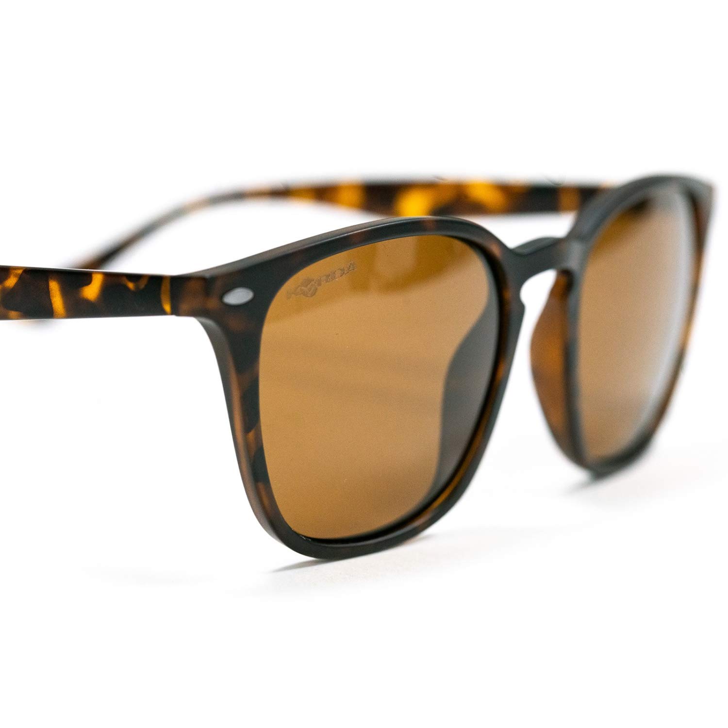 Korda Shoreditch Matt Schildpatt Sonnenbrille mit Braunen Polarisierten Gläsern, Stylische Angelbrille für Klare Sicht auf Wasseroberflächen und Fischbeobachtung